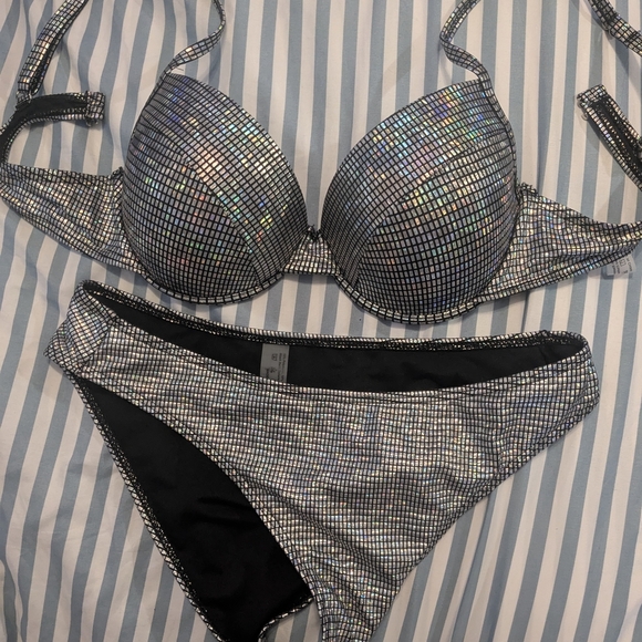 Other - Shimmering Silver Bikini Set